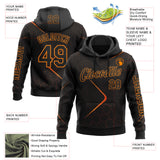 Custom Black Bay Orange 3D Pattern Design Ethnic Tribal Sportswear Pullover Sweatshirt Hoodie