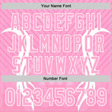 Custom Light Pink White 3D Abstract Flame Sports Pullover Sweatshirt Hoodie