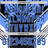 Custom Black Thunder Blue-White 3D Abstract Flame Sports Pullover Sweatshirt Hoodie