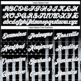 Custom Stitched Black White Camo-Gray 3D American Flag Retro Distressed Eagle Grunge Sports Pullover Sweatshirt Hoodie