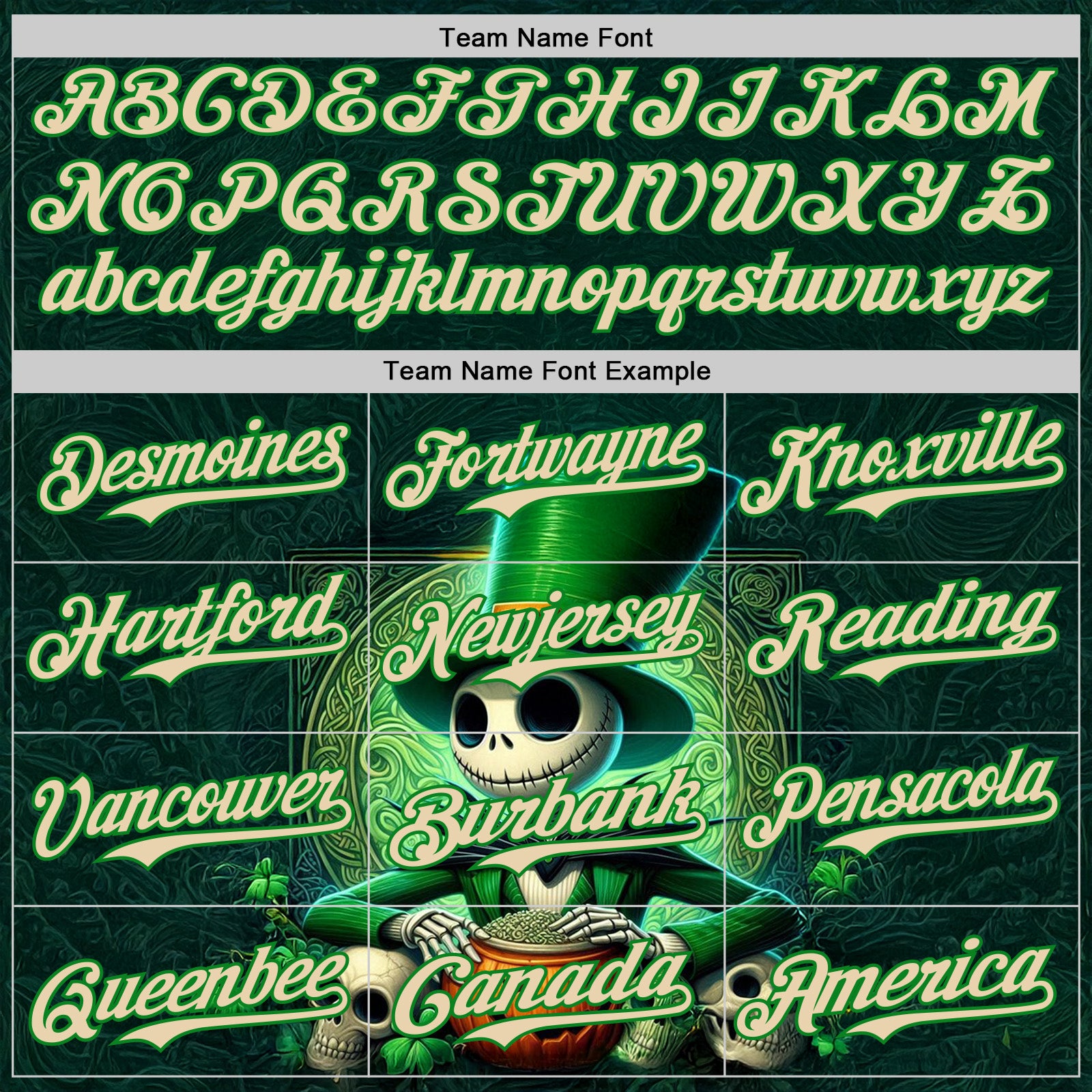 Custom Black City Cream-Grass Green 3D Halloween Spooky Pumpkin Authentic Baseball Jersey