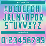 Custom Stitched Tie Dye Teal-White 3D Sports Pullover Sweatshirt Hoodie