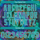 Custom Stitched Tie Dye Teal-White 3D Sports Pullover Sweatshirt Hoodie