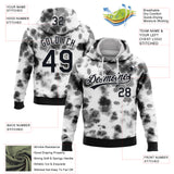 Custom Stitched Tie Dye Black-White 3D Sports Pullover Sweatshirt Hoodie