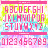 Custom Stitched Tie Dye Pink-White 3D Sports Pullover Sweatshirt Hoodie