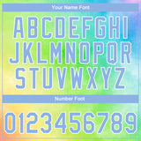 Custom Stitched Tie Dye Light Blue-White 3D Sports Pullover Sweatshirt Hoodie