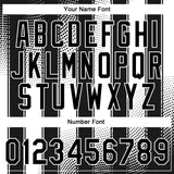 Custom Stitched Black White 3D Pattern Design Line Sportswear Pullover Sweatshirt Hoodie