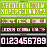 Custom Neon Green White Black-Pink Authentic Fade Fashion Football Jersey