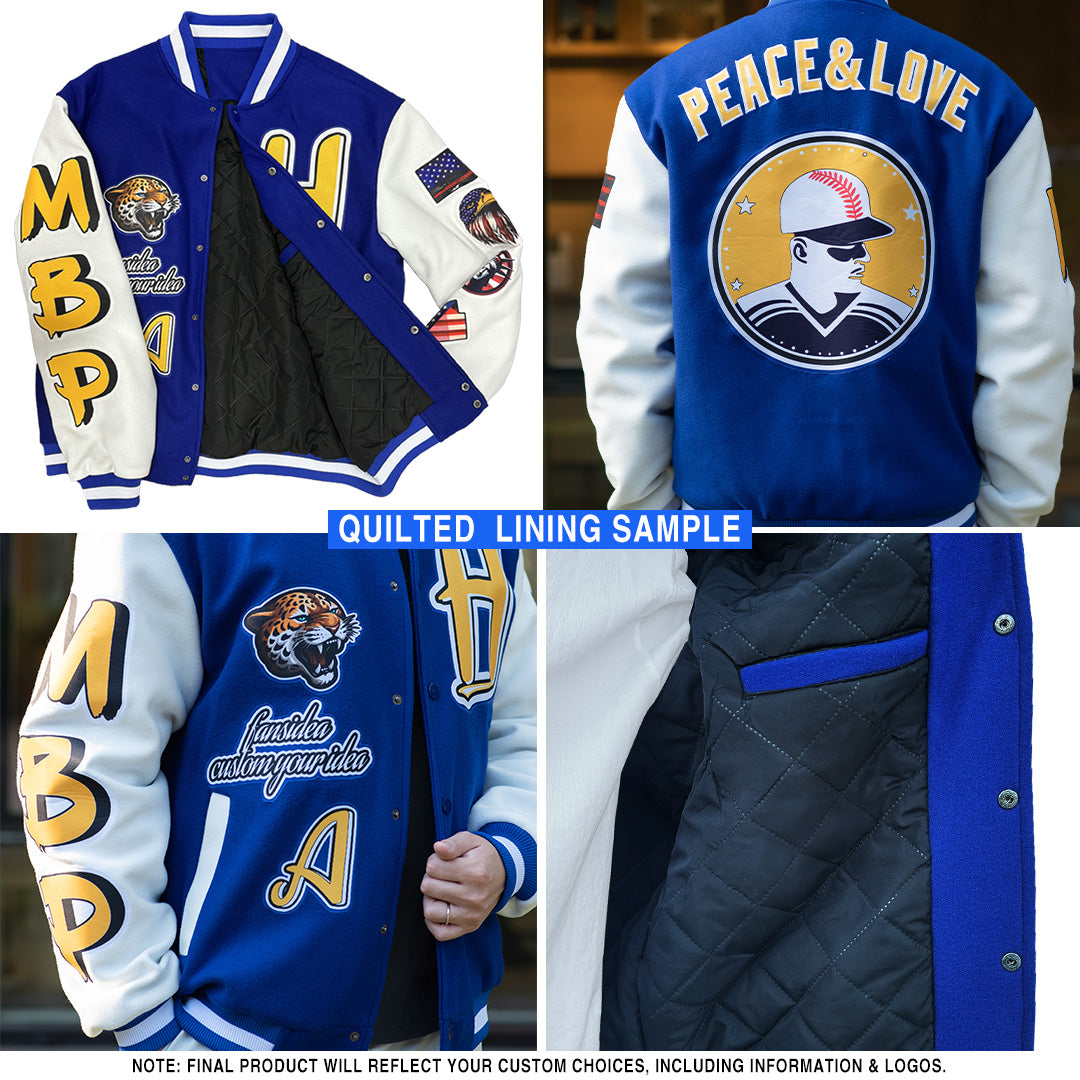 Custom Gray Green-Old Gold Bomber Varsity Letterman Two Tone Zipper Jacket