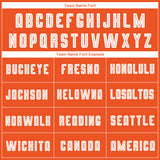 Custom Orange White-Black Sublimation Fade Fashion Soccer Uniform Jersey