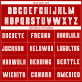 Custom Red White-Black Sublimation Fade Fashion Soccer Uniform Jersey