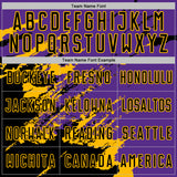 Custom Purple Black-Gold Abstract Fragment Art Splash Sports Sublimation Soccer Uniform Jersey