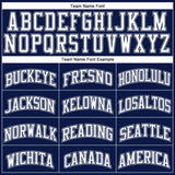 Custom Navy White Pinstripe White-Gray Authentic Basketball Jersey