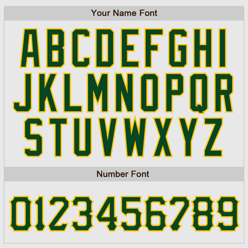 Custom White Green Pinstripe Green-Gold Authentic Raglan Sleeves Baseball Jersey
