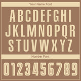 Custom Brown Cream-Camo Sublimation Soccer Uniform Jersey