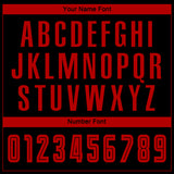 Custom Black Red Sublimation Soccer Uniform Jersey