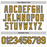 Custom White Old Gold-Black Authentic Baseball Jersey