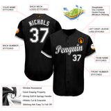 Custom Black White-Gray Baseball Jersey