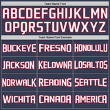 Custom Navy White-Red Authentic Throwback Basketball Jersey