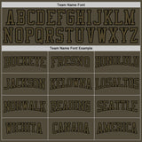 Custom Stitched Olive Olive-Black Sports Pullover Sweatshirt Salute To Service Hoodie