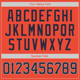 Custom Stitched Orange Navy-Gray Sports Pullover Sweatshirt Hoodie