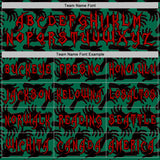 Custom Kelly Green Red-Black 3D Halloween Horror Night Trick Treat Party Costume Ideas Sports Pullover Sweatshirt Hoodie
