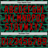 Custom Kelly Green Red-Black 3D Halloween Horror Night Trick Treat Party Costume Ideas Sports Pullover Sweatshirt Hoodie