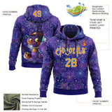 Custom Dark Purple Bay Orange-Ice Blue 3D Halloween Spider Net Horror Night Trick Treat Party Costume Ideas Sports Pullover Sweatshirt Hoodie