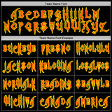 Custom Black Orange-Light Yellow 3D Halloween Checkboard Pumpkin Party Costume Ideas Sports Pullover Sweatshirt Hoodie