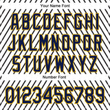 Custom Stitched White Navy Black-Gold 3D Pattern Design Sports Wear Pullover Sweatshirt Hoodie