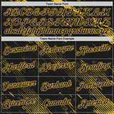 Custom Stitched Black Navy-Gold 3D Pattern Design Sports Wear Pullover Sweatshirt Hoodie
