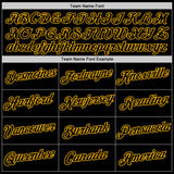 Custom Stitched Black Green-Gold 3D Pattern Design Sports Wear Pullover Sweatshirt Hoodie