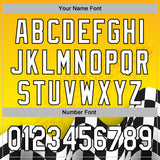 Custom Yellow White-Black 3D Pattern Design Formula Auto Car Racing Motorsport Sports Pullover Sweatshirt Hoodie