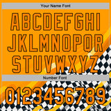 Custom Orange Bay Orange Black-White 3D Pattern Design Formula Auto Car Racing Motorsport Sports Pullover Sweatshirt Hoodie