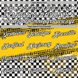 Custom Black White-Yellow 3D Pattern Design Formula Auto Car Racing Motorsport Sports Pullover Sweatshirt Hoodie