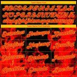 Custom Stitched Black Red-Yellow 3D Pattern Design Flame Sports Pullover Sweatshirt Hoodie