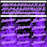 Custom Stitched Black Purple-White 3D Pattern Design Flame Sports Pullover Sweatshirt Hoodie