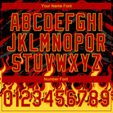 Custom Stitched Black Red-Yellow 3D Pattern Design Flame Sports Pullover Sweatshirt Hoodie