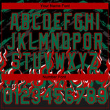 Custom Stitched Black Kelly Green Red-White 3D Pattern Design Flame Sports Pullover Sweatshirt Hoodie