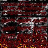 Custom Stitched Black Yellow Red-White 3D Pattern Design Flame Sports Pullover Sweatshirt Hoodie