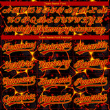 Custom Stitched Black Red-Yellow 3D Pattern Design Flame Sports Pullover Sweatshirt Hoodie