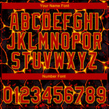 Custom Stitched Black Red-Yellow 3D Pattern Design Flame Sports Pullover Sweatshirt Hoodie