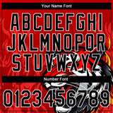 Custom Stitched Red Black Yellow-White 3D Pattern Design Flame Tiger Sports Pullover Sweatshirt Hoodie