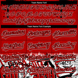 Custom Stitched Red Black-White 3D Graffiti Splash Street Art Sports Pullover Sweatshirt Hoodie