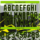 Custom Stitched Black Gray Neon Green Yellow-White 3D Graffiti Splash Street Art Sports Pullover Sweatshirt Hoodie