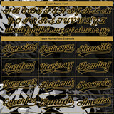 Custom Stitched Black Gray Old Gold-White 3D Graffiti Splash Street Art Sports Pullover Sweatshirt Hoodie