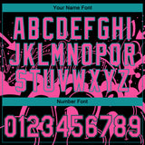 Custom Stitched Black Pink-Teal 3D Graffiti Splash Street Art Sports Pullover Sweatshirt Hoodie