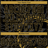 Custom Stitched Black Gray-Old Gold 3D Pattern Design Animal Lion Sports Pullover Sweatshirt Hoodie