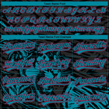 Custom Stitched Black Teal-Pink 3D Pattern Design Animal Tiger Sports Pullover Sweatshirt Hoodie