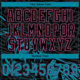 Custom Stitched Black Teal-Pink 3D Pattern Design Animal Tiger Sports Pullover Sweatshirt Hoodie